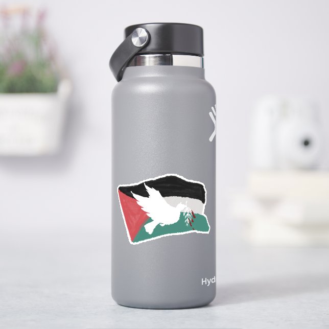 Flagge Palästinas Aufkleber (HydroFlask)