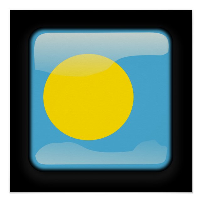 Flagge Palaus Poster (Vorderseite)