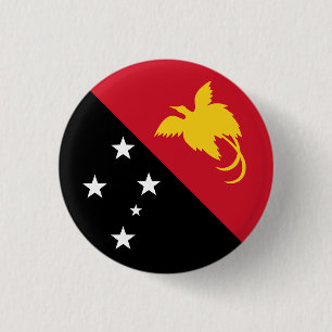 Flagge Papua - Neue Guinea Button
