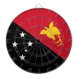 Flagge Papua - Neue Guinea Dartscheibe