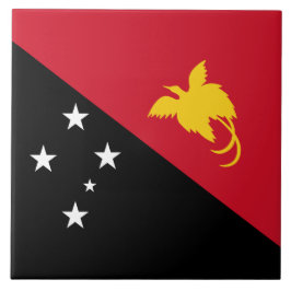Flagge Papua - Neue Guinea Fliese