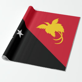 Flagge Papua - Neue Guinea Geschenkpapier