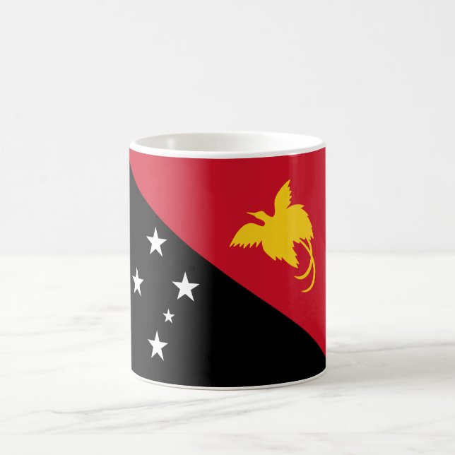 Flagge Papua - Neue Guinea Kaffeetasse (Mittel)