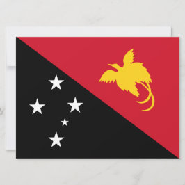 Flagge Papua - Neue Guinea Karte