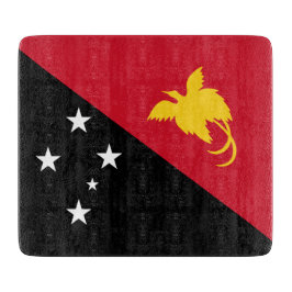 Flagge Papua - Neue Guinea Schneidebrett