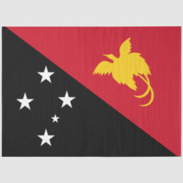 Flagge Papua - Neue Guinea Seidenpapier