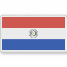 Flagge Paraguays Aufkleber