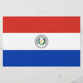 Flagge Paraguays Briefpapier