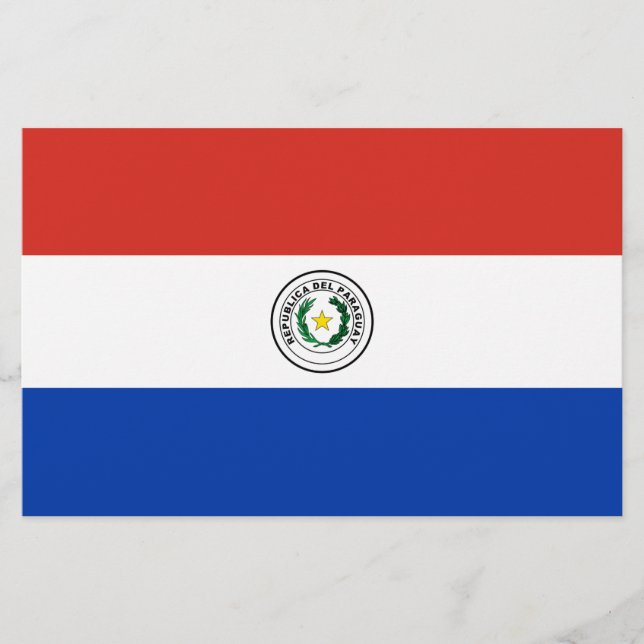 Flagge Paraguays Briefpapier (Vorderseite)