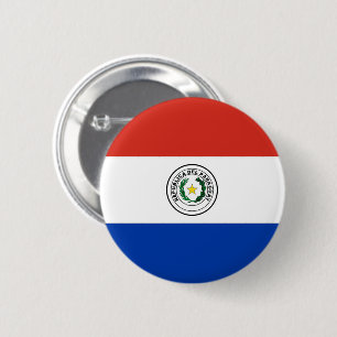 Flagge Paraguays Button