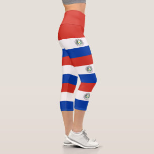 Flagge Paraguays Capri Leggings