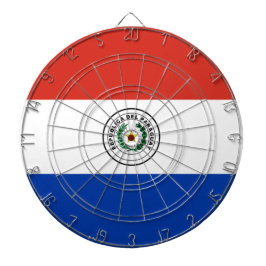 Flagge Paraguays Dartscheibe