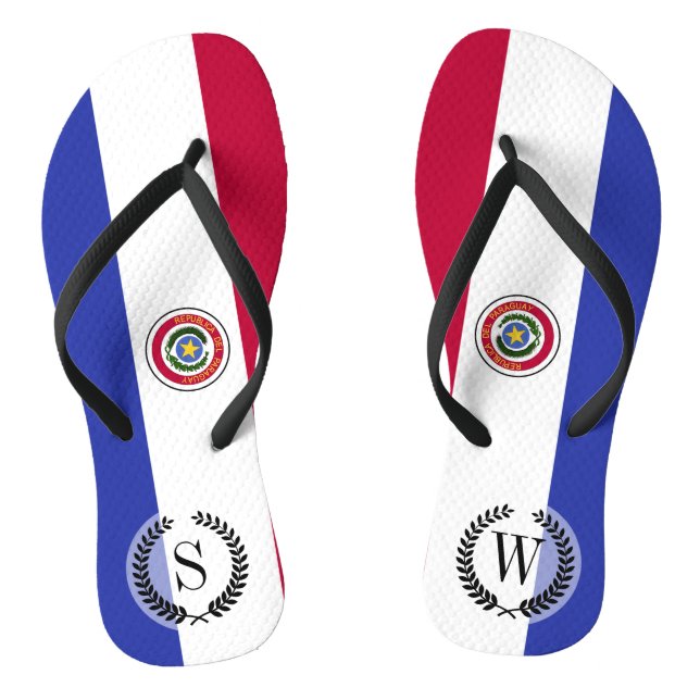 Flagge Paraguays Flip Flops (Fußbett)