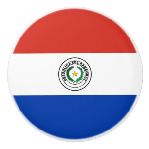 Flagge Paraguays Keramikknauf