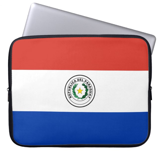 Flagge Paraguays Laptopschutzhülle (Vorderseite)