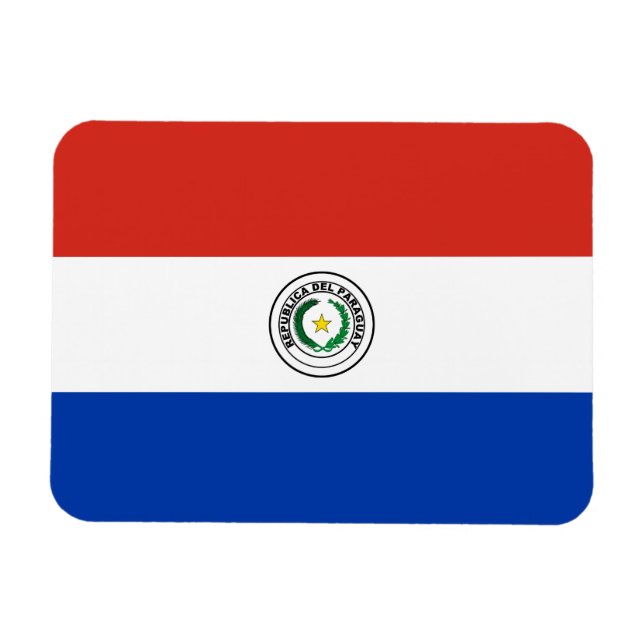 Flagge Paraguays Magnet (Horizontal)