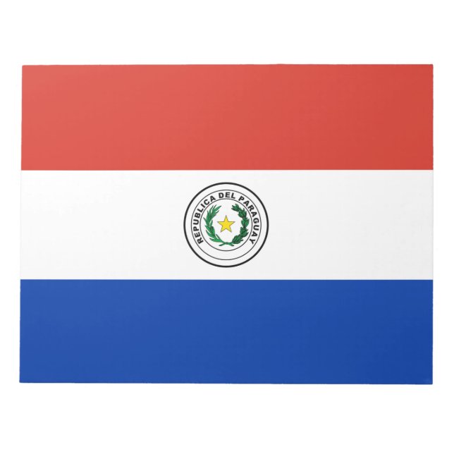 Flagge Paraguays Notizblock (Vorderseite)