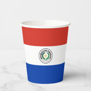 Flagge Paraguays Pappbecher