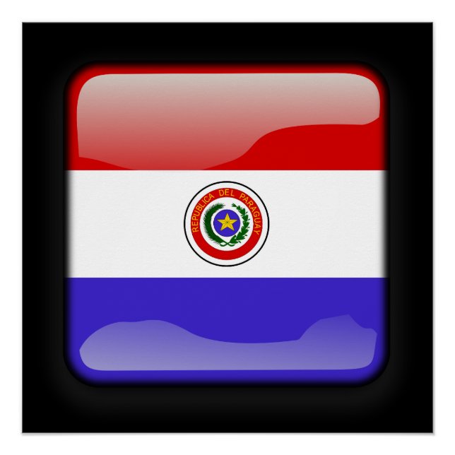 Flagge Paraguays Poster (Vorderseite)