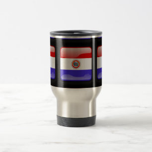 Flagge Paraguays Reisebecher