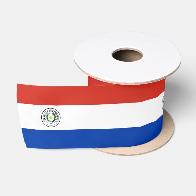 Flagge Paraguays Satinband (Spule)