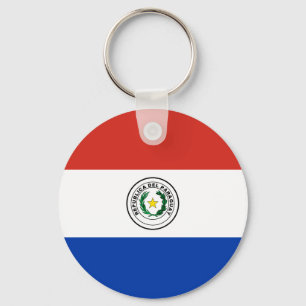 Flagge Paraguays Schlüsselanhänger