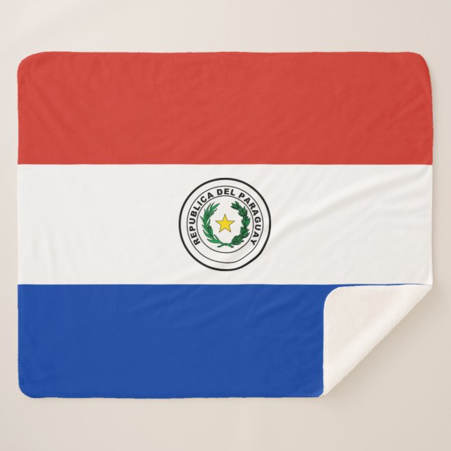 Flagge Paraguays Sherpadecke (Vorderseite (Horizontal))