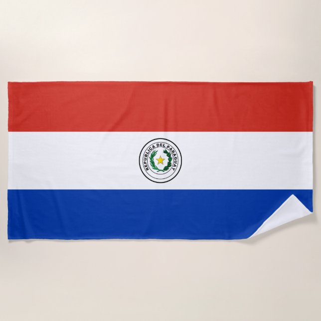Flagge Paraguays Strandtuch (Vorderseite)