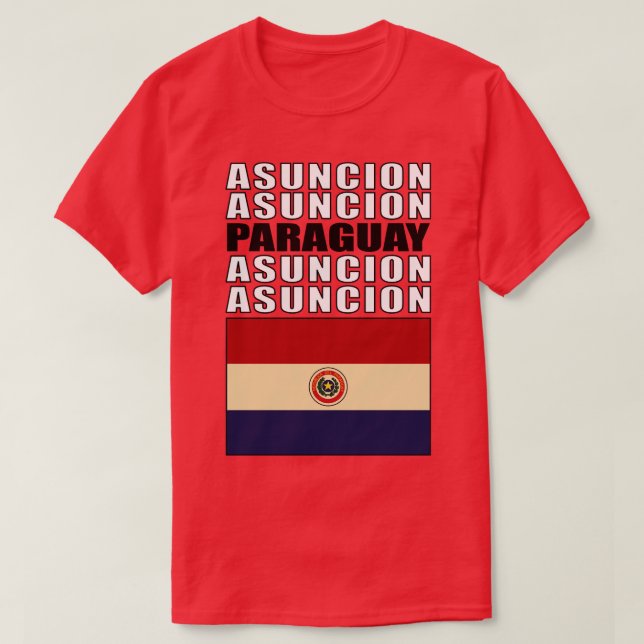 Flagge Paraguays T-Shirt (Design vorne)