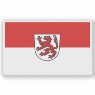 Flagge Passaus, Deutschland Aufkleber