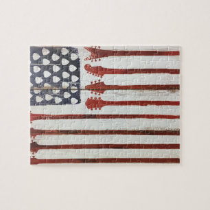 Flagge-patriotisches Gitarren-Musikthema