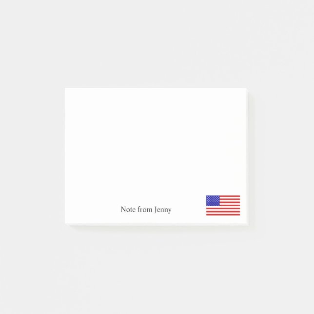 Flagge-Patriotismus-Thema-kundenspezifischer Post-it Klebezettel (Vorderseite)
