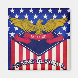 Flagge Pennsylvania USA Magnet