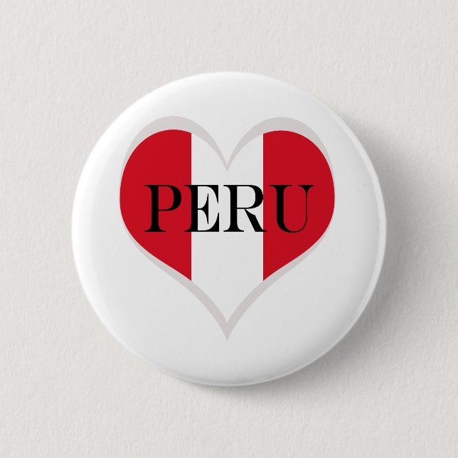 Flagge Peru Pabellón Nacional Button (Vorderseite)