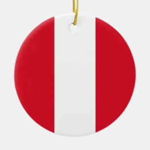 Flagge Perus Keramik Ornament