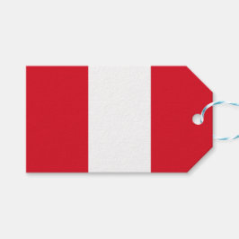 Flagge Perus (peruanische Flagge) Geschenkanhänger