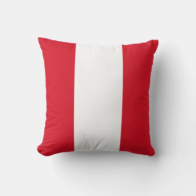Flagge Perus (peruanische Flagge) Kissen (Vorderseite)
