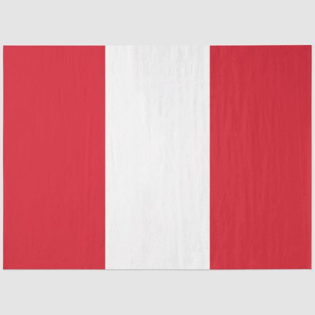Flagge Perus (peruanische Flagge) Seidenpapier (Vorderseite)