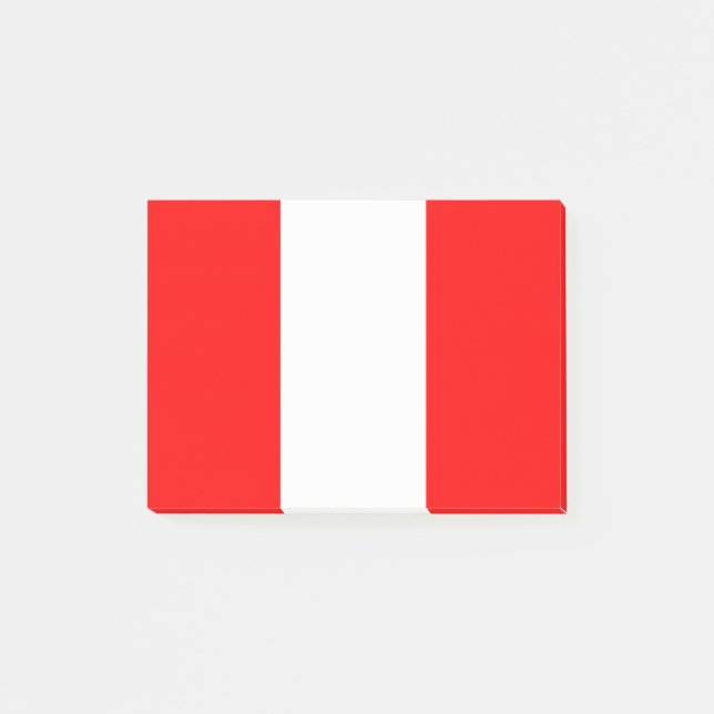 Flagge Perus Post-it Klebezettel (Vorderseite)