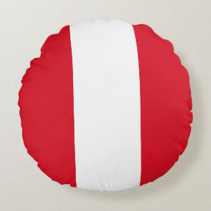 Flagge Perus Rundes Kissen