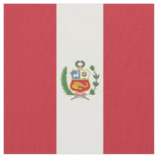 Flagge Perus Stoff (Nahaufnahme)