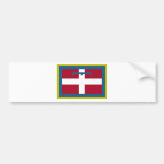 Flagge Piemonts (Italien) Autoaufkleber