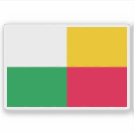 Flagge Pilsen, Tschechische Republik Aufkleber