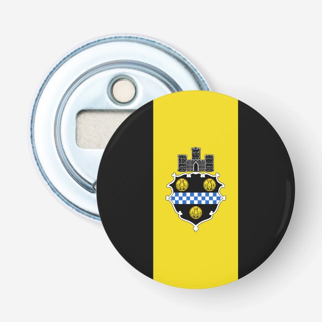 Flagge Pittsburghs, Pennsylvania Flaschenöffner (Vorderseite)