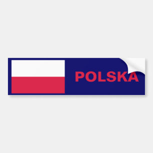 Flagge Polens Autoaufkleber
