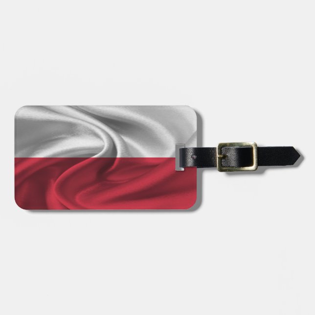 Flagge Polens Gepäckanhänger (Vorderseite horizontal)