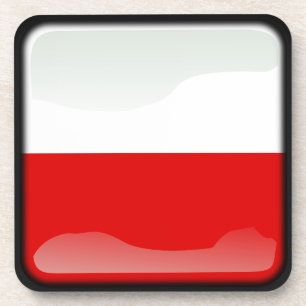 Flagge Polens Getränkeuntersetzer