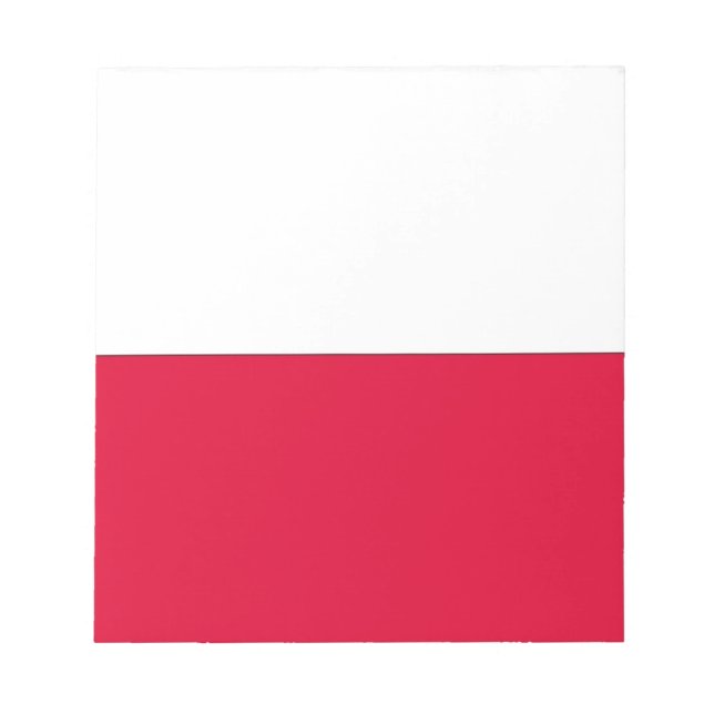 Flagge Polens Notizblock (Vorderseite)
