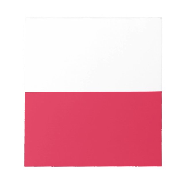 Flagge Polens Notizblock (Vorderseite)