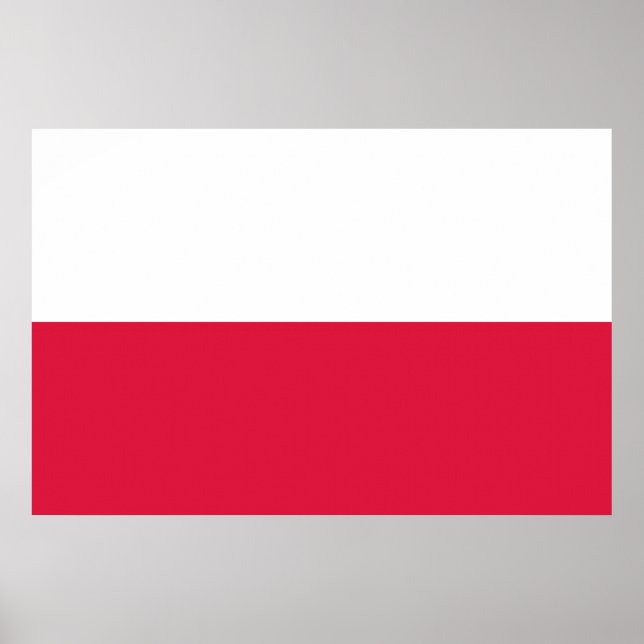 Flagge Polens Poster (Vorne)